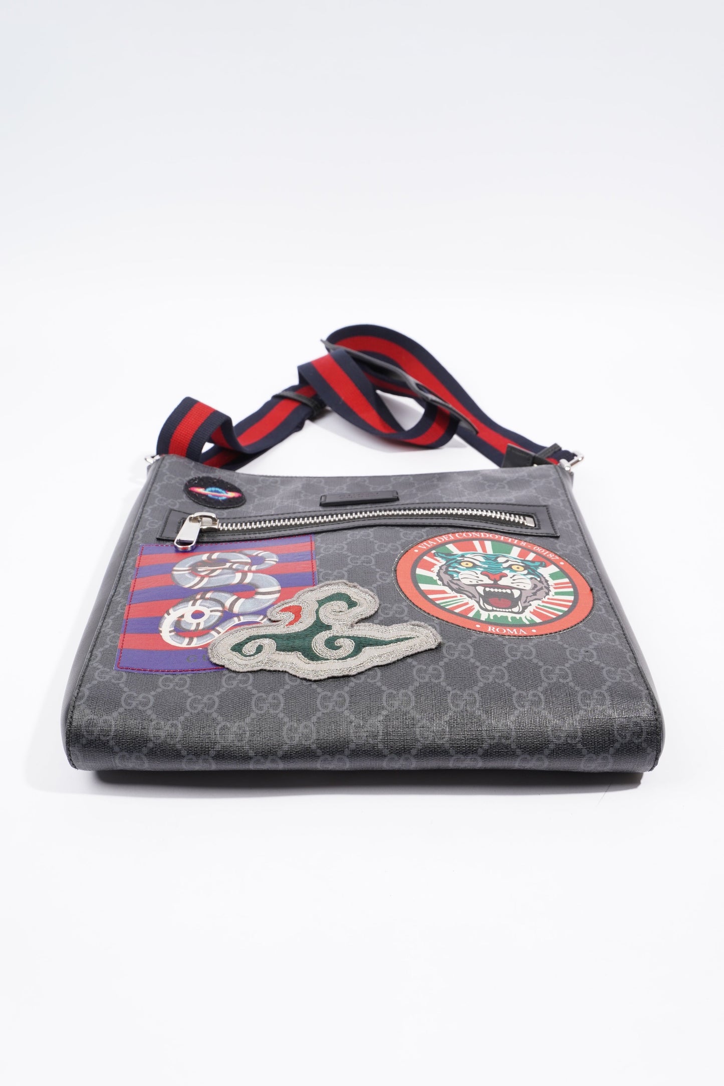 Gucci Night Courrier messenger bag Black GG Supreme Coated Canvas