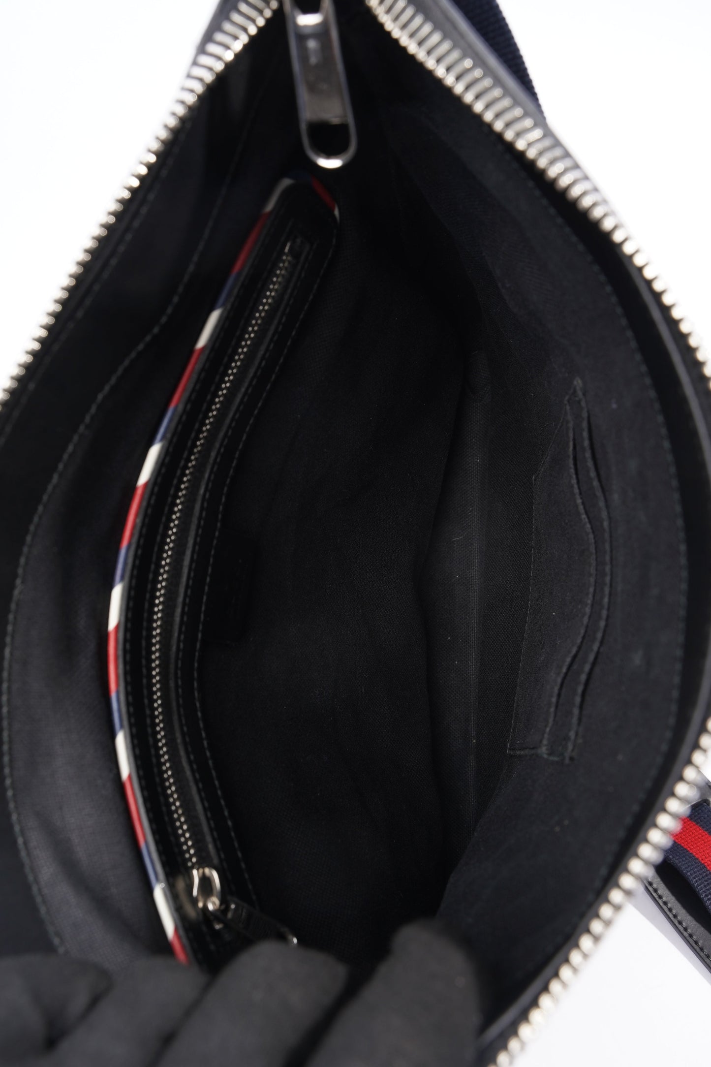 Gucci Night Courrier messenger bag Black GG Supreme Coated Canvas