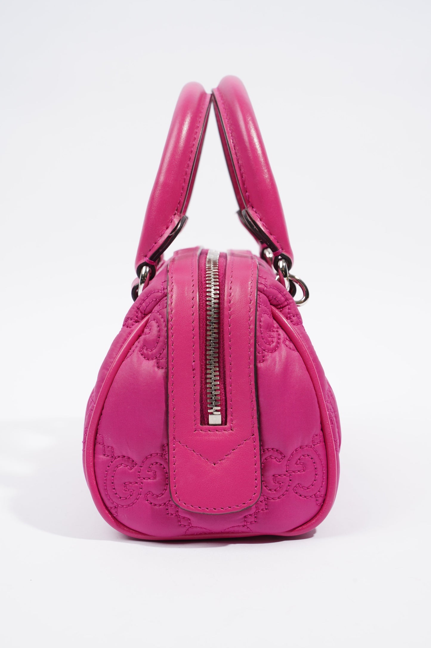 Gucci Bowler Bag Pink Leather Mini