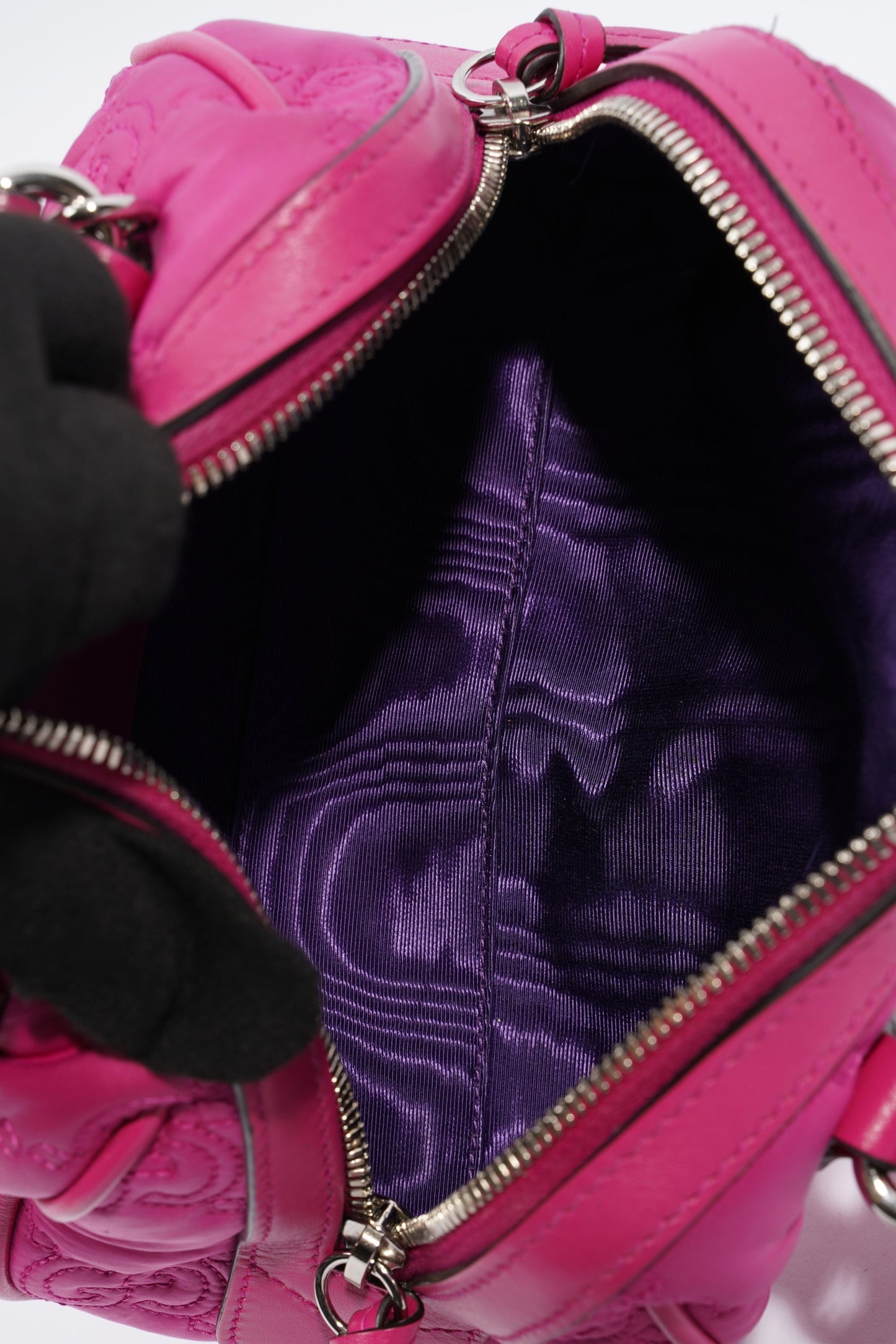 Gucci Bowler Bag Pink Leather Mini