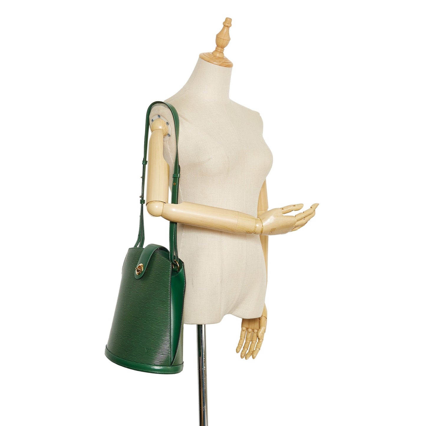 Louis Vuitton Cluny Green Epi