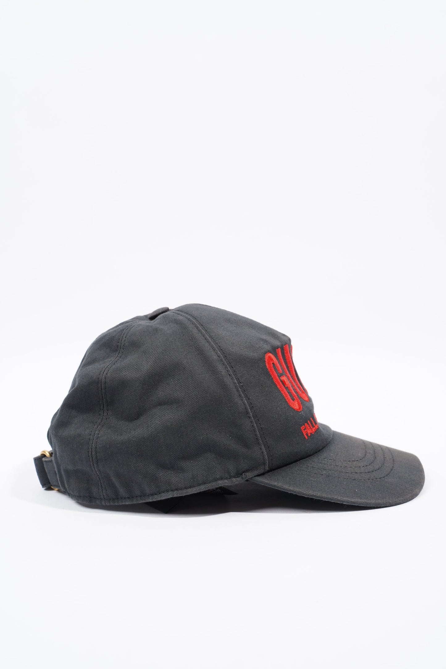Gucci Logo Cap Black / Red Fabric M