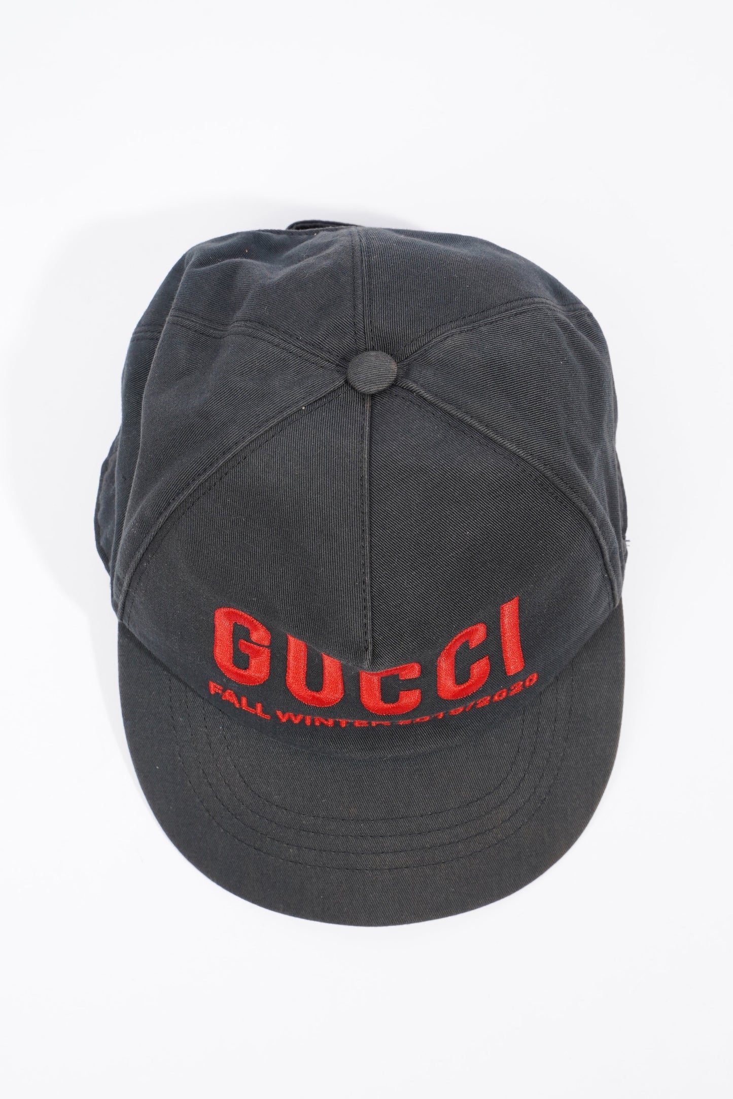 Gucci Logo Cap Black / Red Fabric M