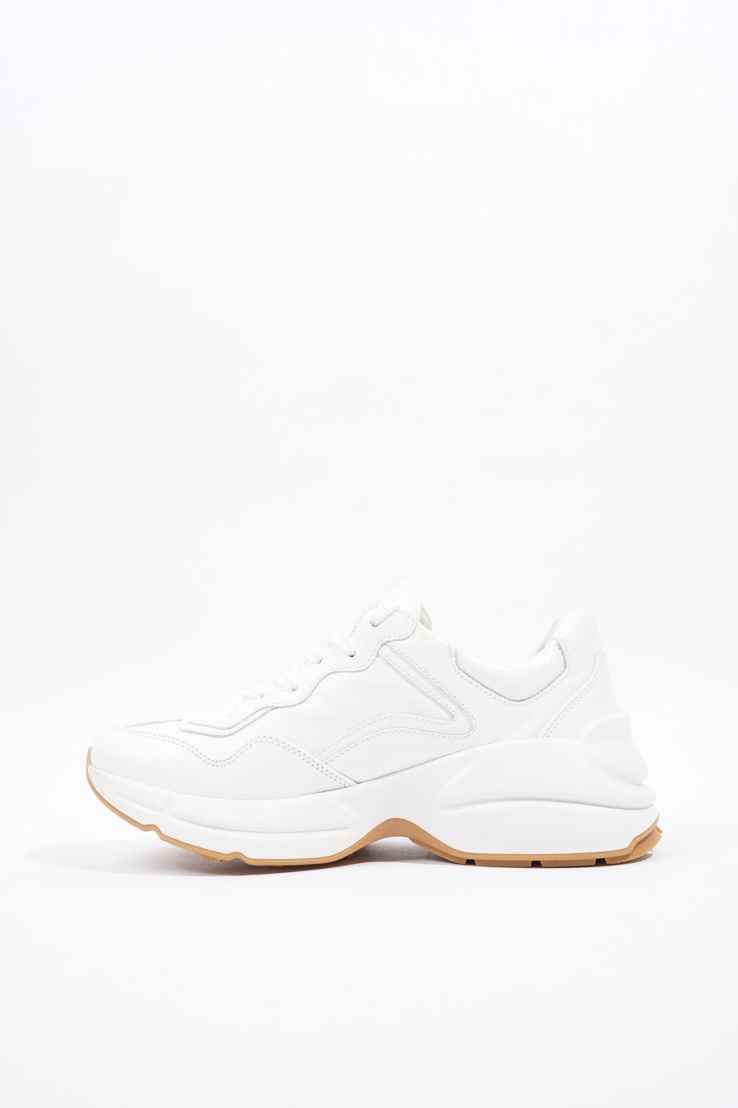 Gucci Rhyton 'Worldwide' Logo White Leather EU 37.5 UK 4.5