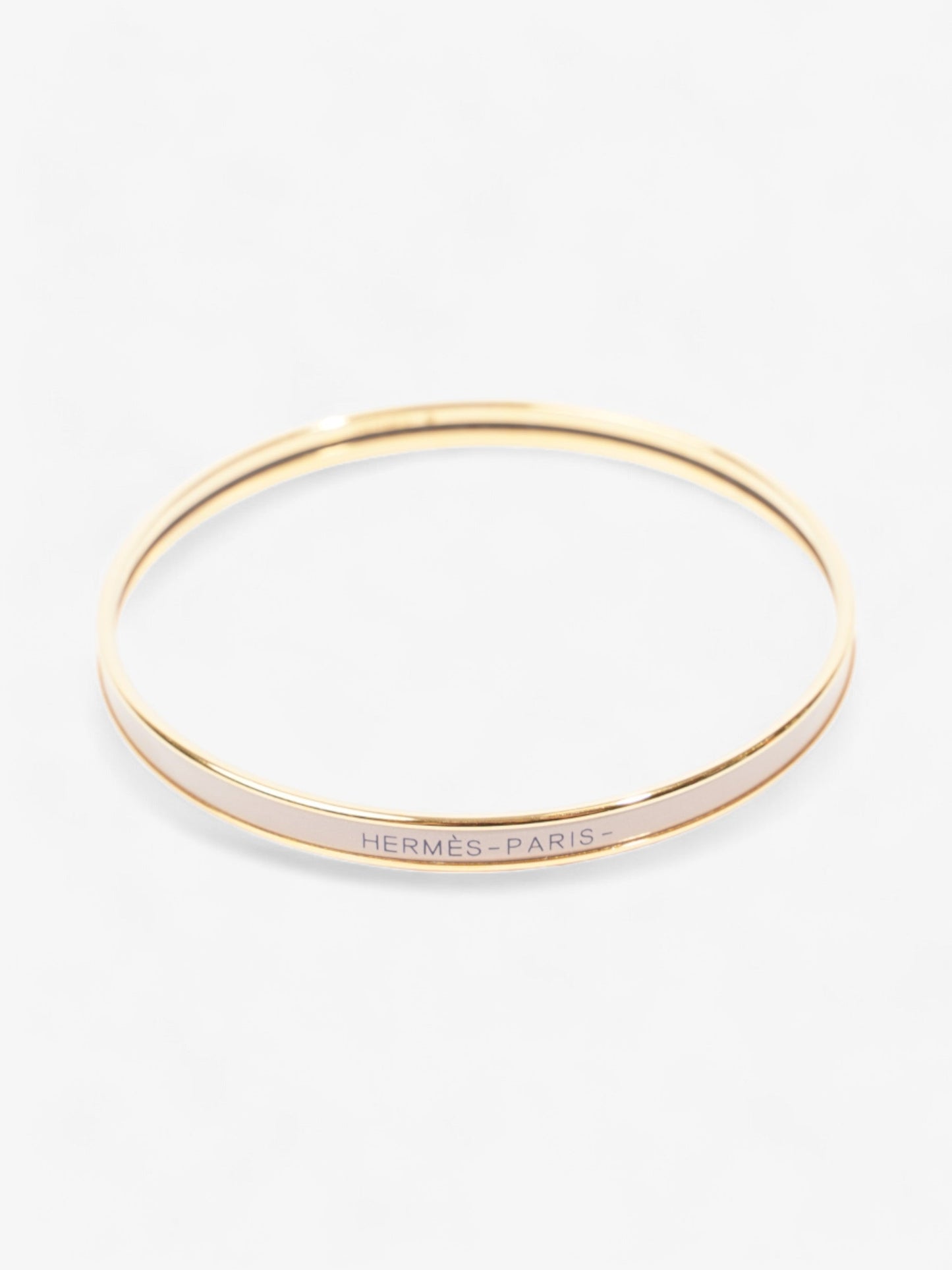 Hermes Uni Bangle Gold / Marron Glace Yellow Gold 70 (Circumference - 22cm)