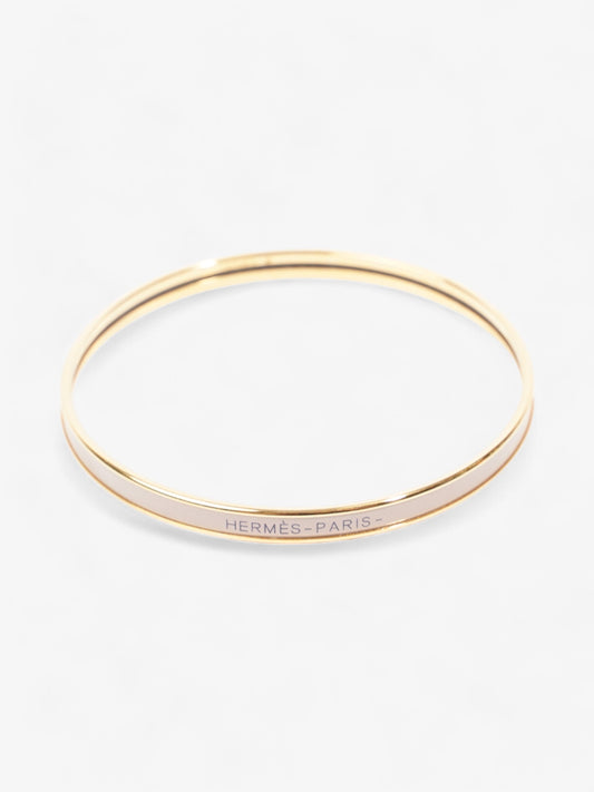 Hermes Uni Bangle Gold / Marron Glace Yellow Gold 70 (Circumference - 22cm)