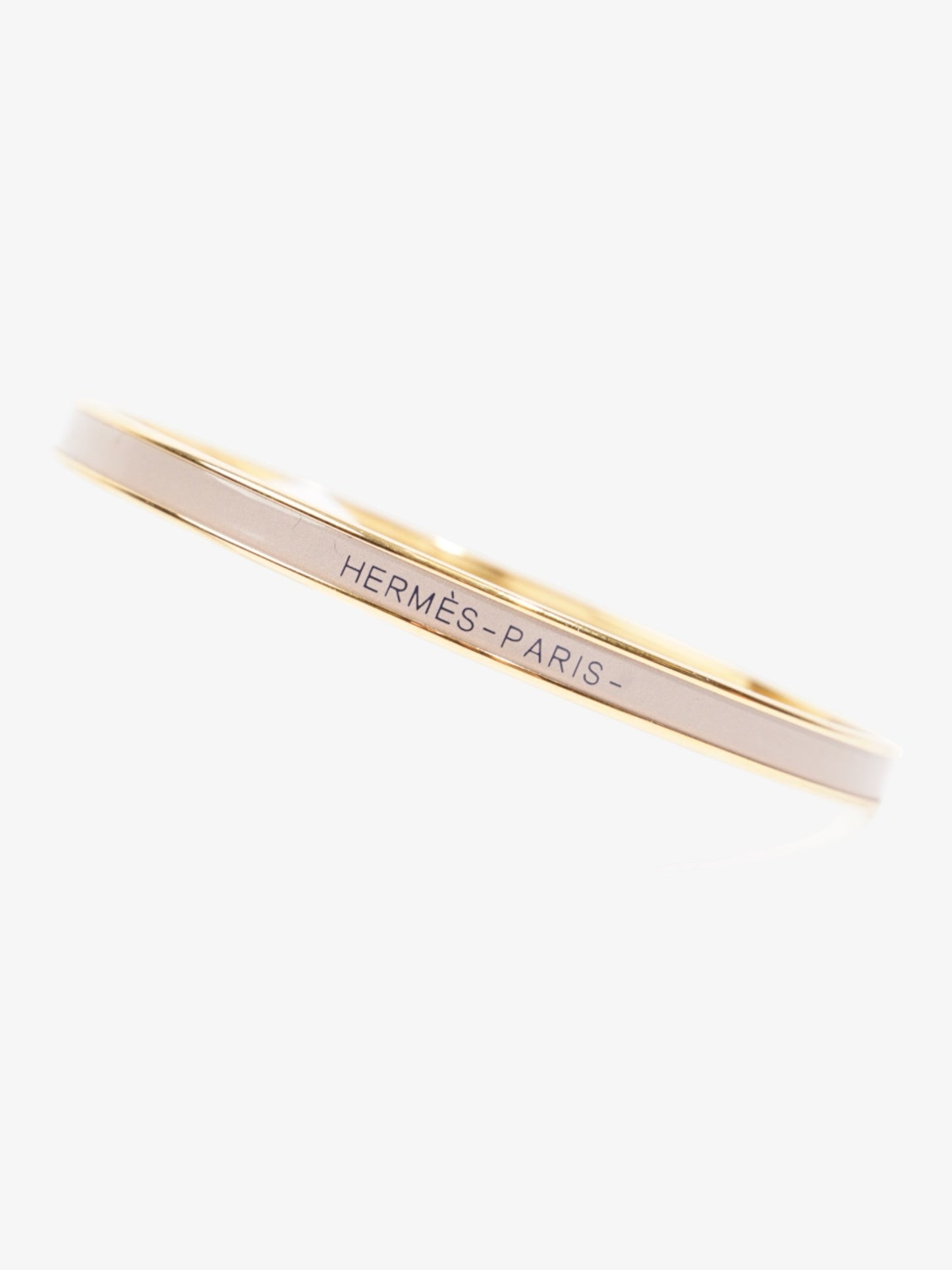 Hermes Uni Bangle Gold / Marron Glace Yellow Gold 70 (Circumference - 22cm)