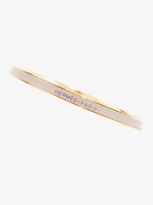 Hermes Uni Bangle Gold / Marron Glace Yellow Gold 70 (Circumference - 22cm)
