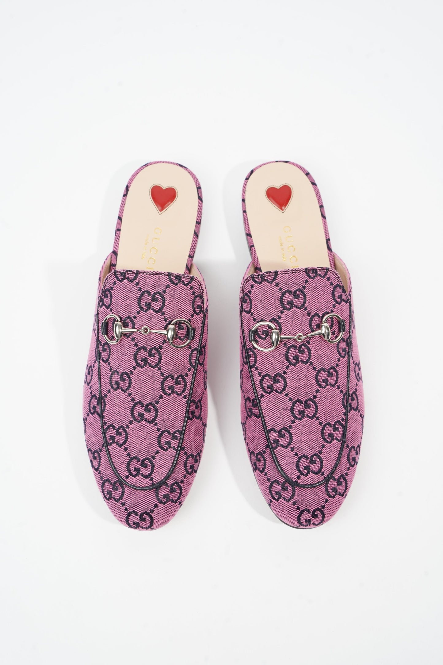 Gucci GG Princetown Pink Monogram Canvas EU 37.5 UK 4.5