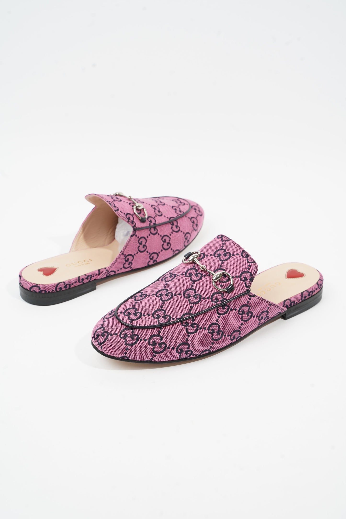 Gucci GG Princetown Pink Monogram Canvas EU 37.5 UK 4.5