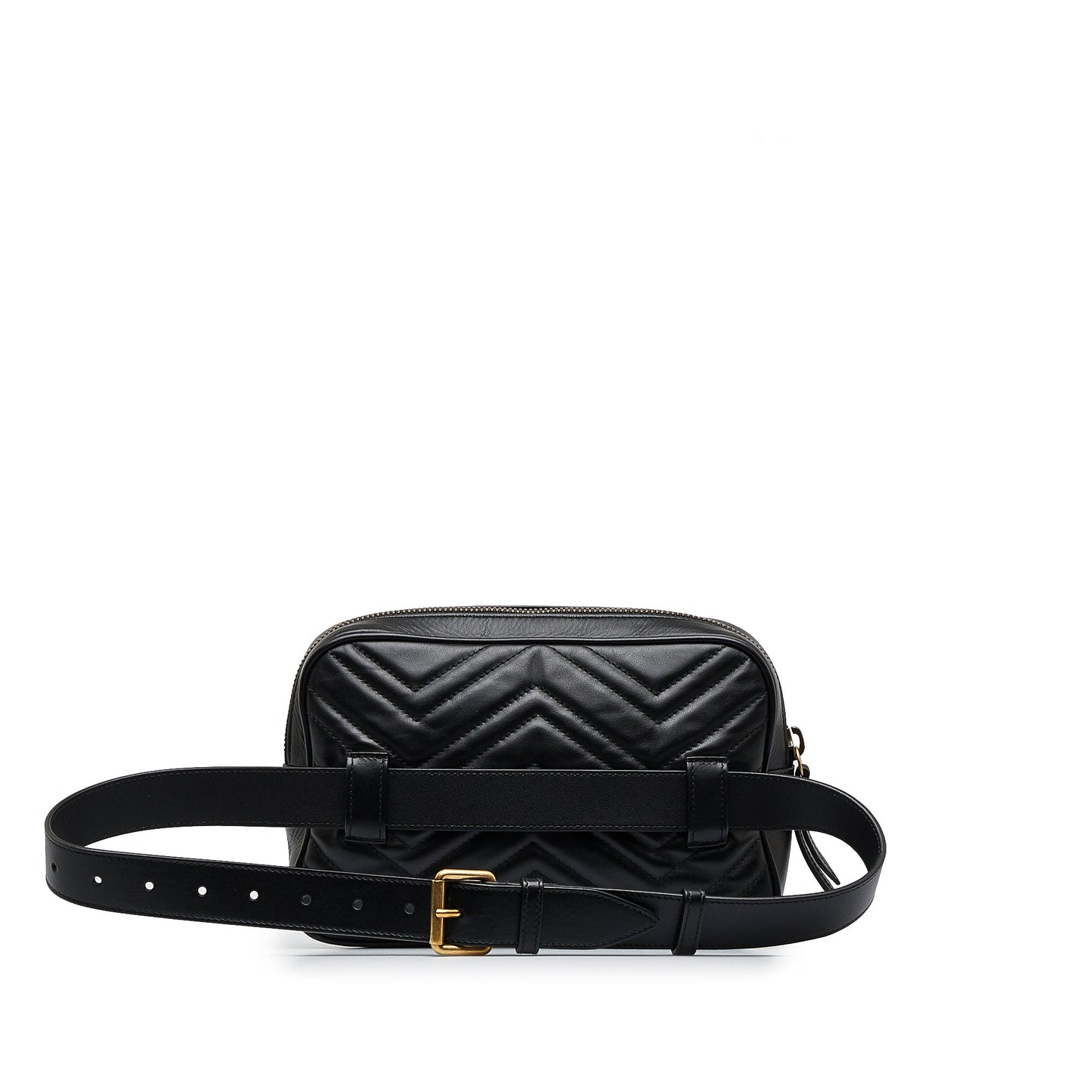 Gucci GG Marmont Square Belt Bag Black Matelassé