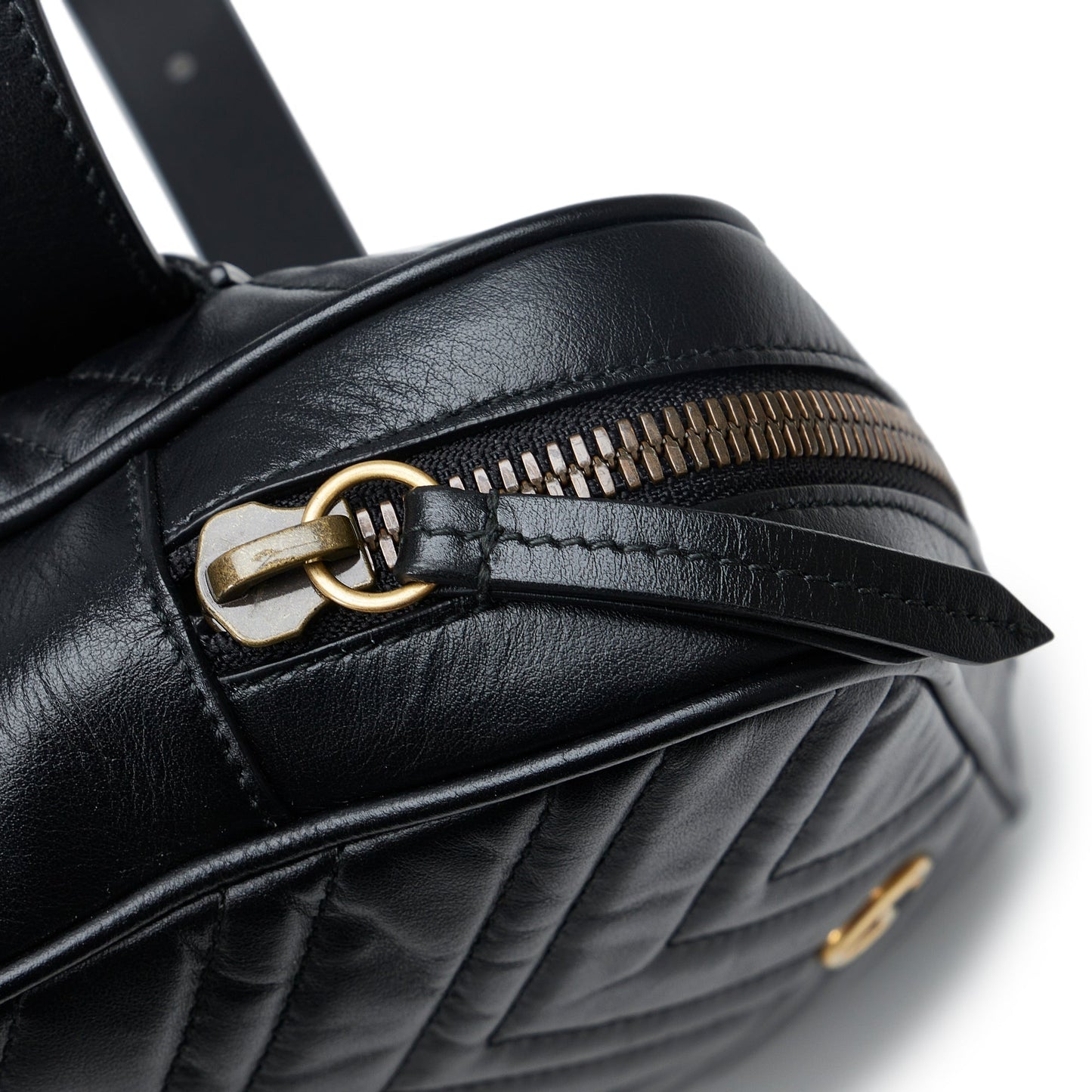 Gucci GG Marmont Square Belt Bag Black Matelassé