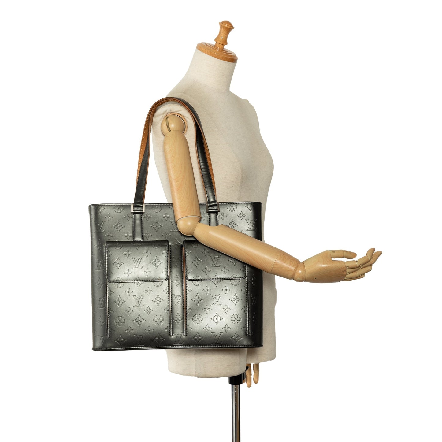 Gray Louis Vuitton Monogram Mat Wilwood Tote Bag