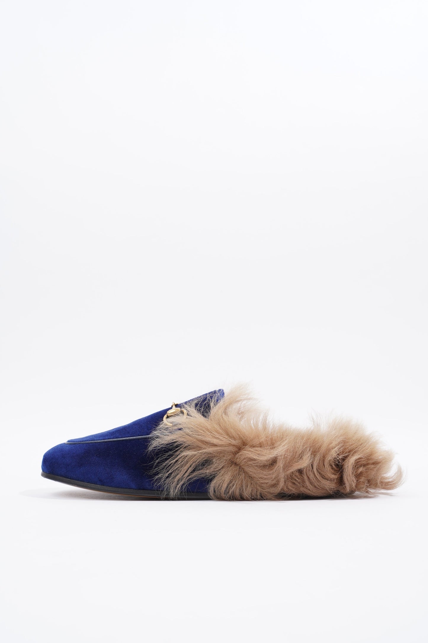 Gucci Princetown Loafer Blue Velvet EU 37 UK 4