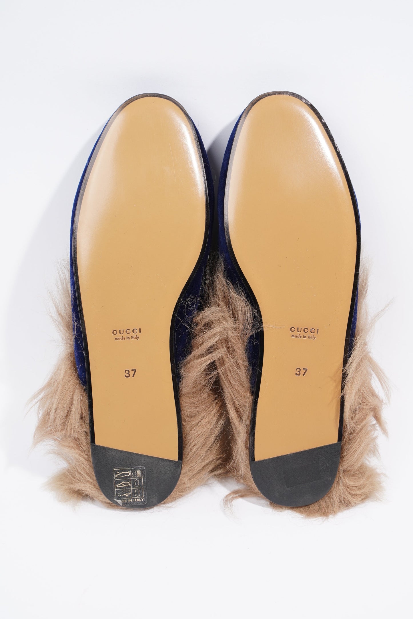 Gucci Princetown Loafer Blue Velvet EU 37 UK 4