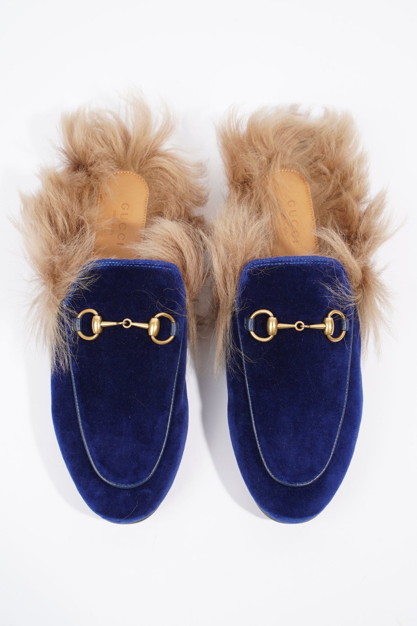 Gucci Princetown Loafer Blue Velvet EU 37 UK 4