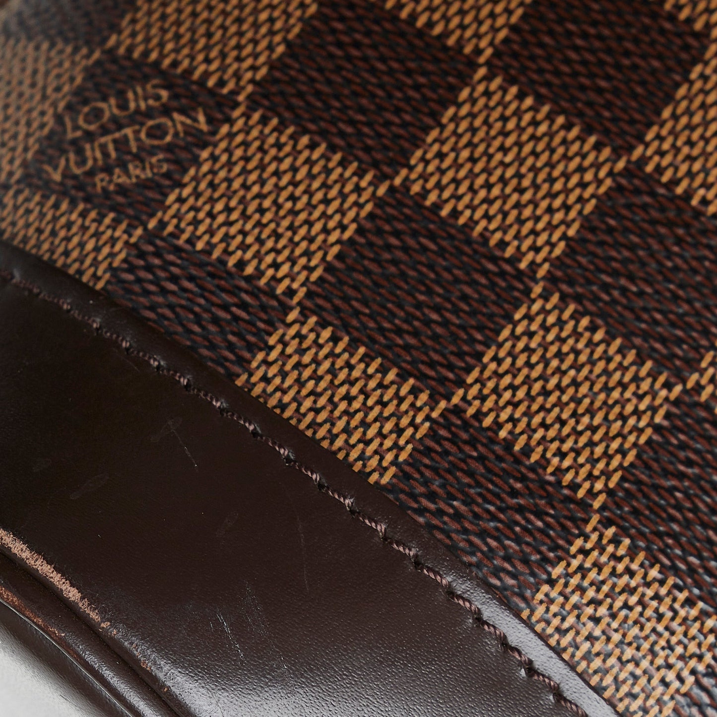 LOUIS VUITTON Damier Ebene Alma PM Handbag