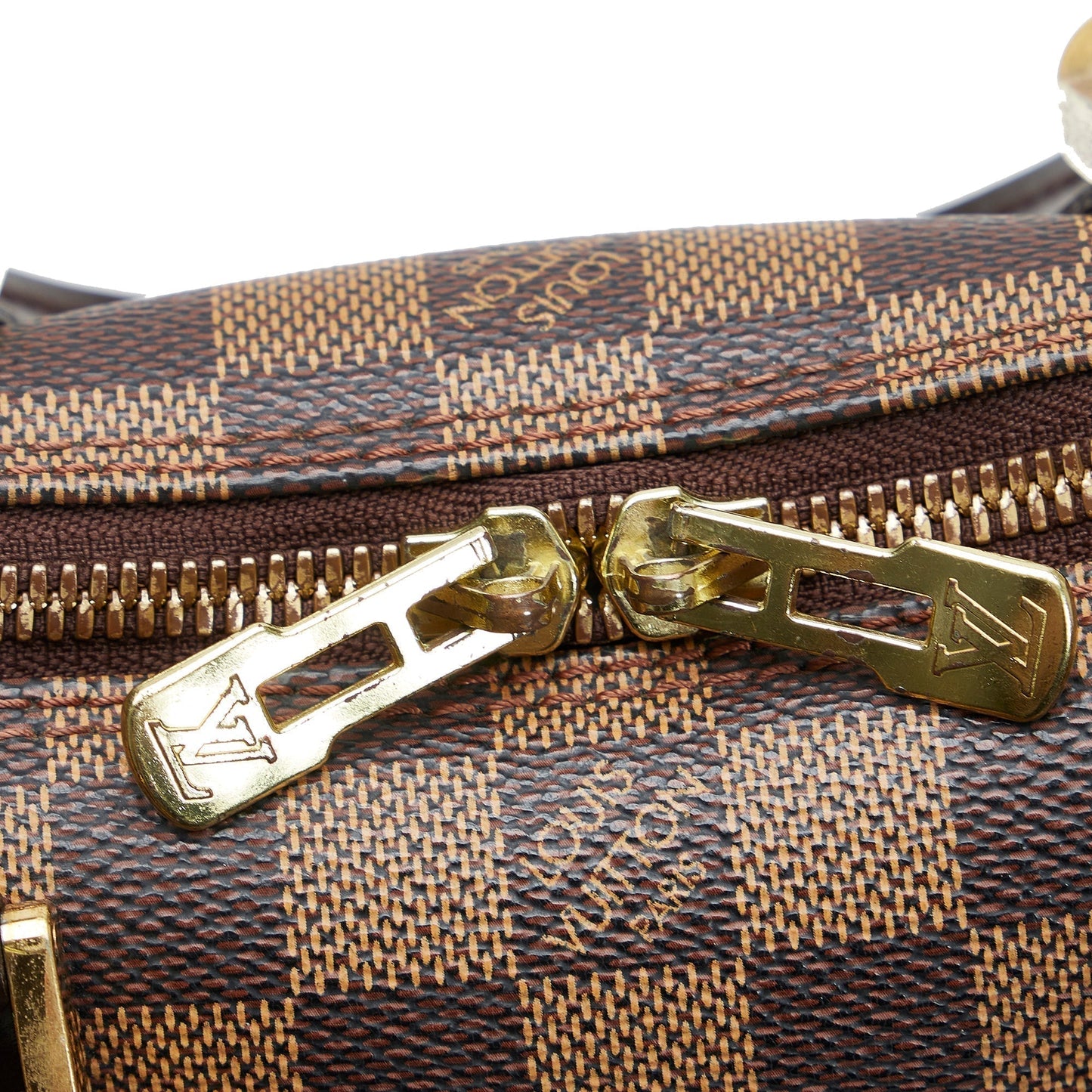 LOUIS VUITTON Damier Ebene Alma PM Handbag