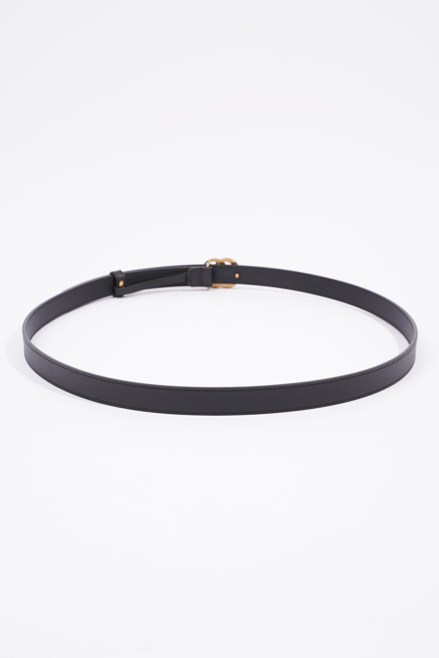 Gucci Marmont Belt Black / Gold Leather 105cm 42"
