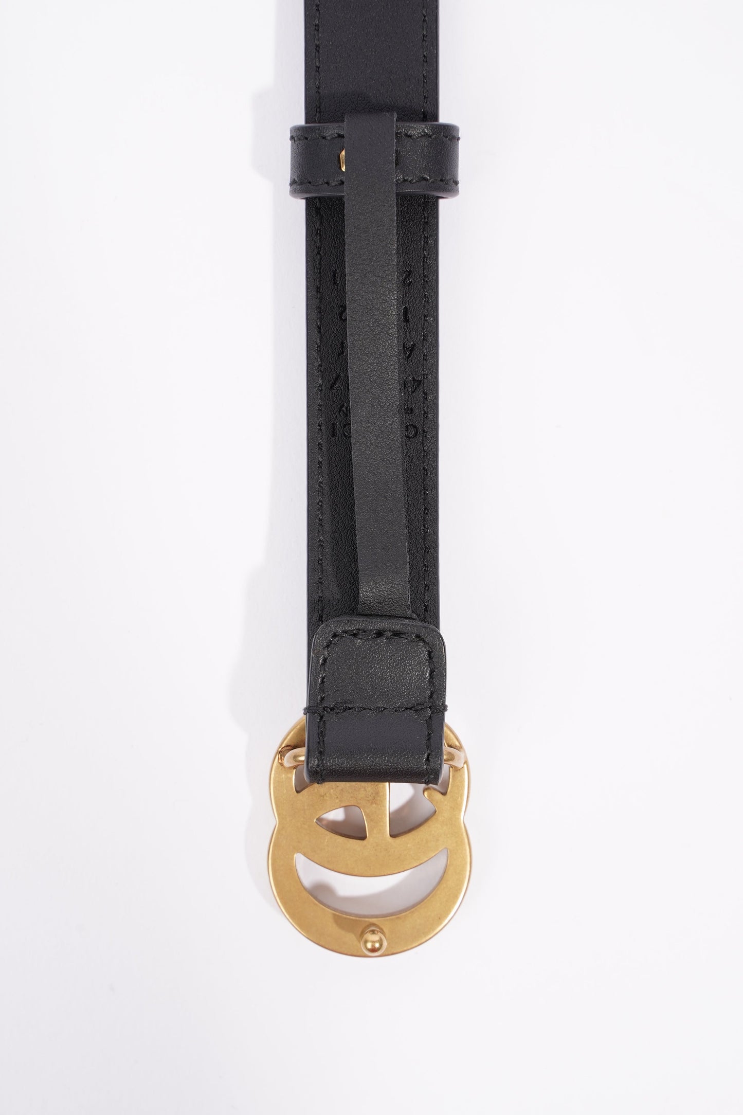 Gucci Marmont Belt Black / Gold Leather 105cm 42"