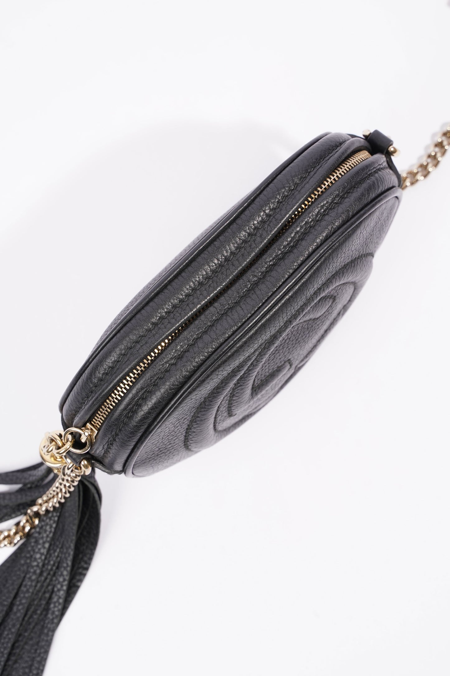 Gucci Soho Disco Chain Crossbody Bag Black Leather Mini