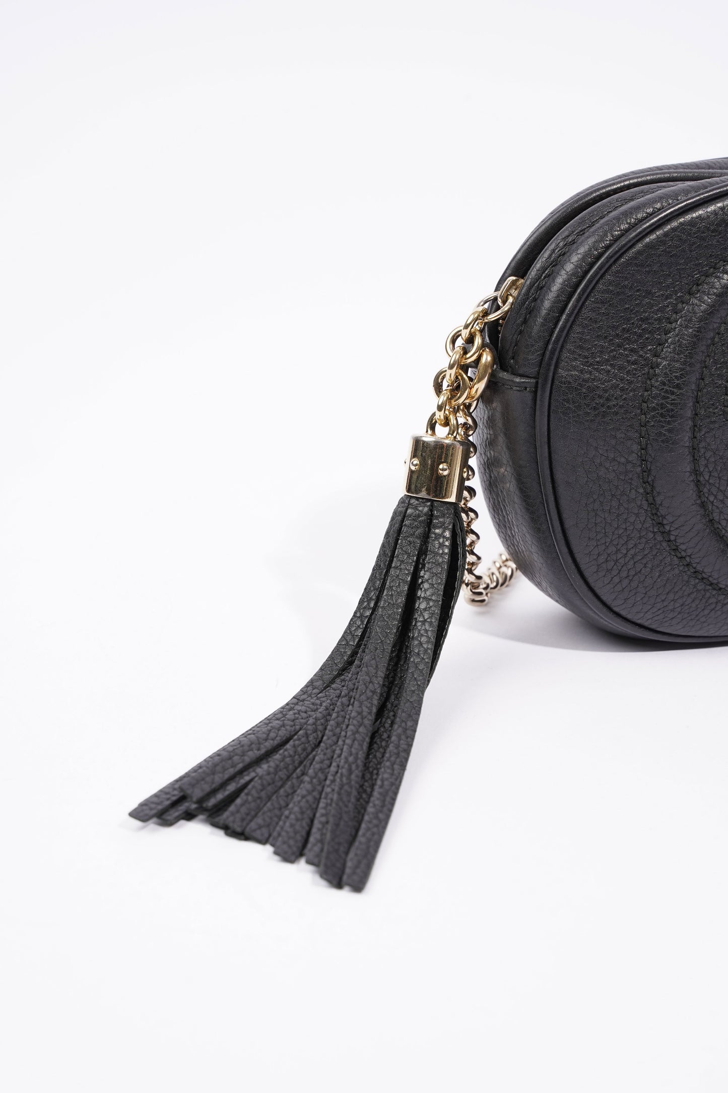 Gucci Soho Disco Chain Crossbody Bag Black Leather Mini