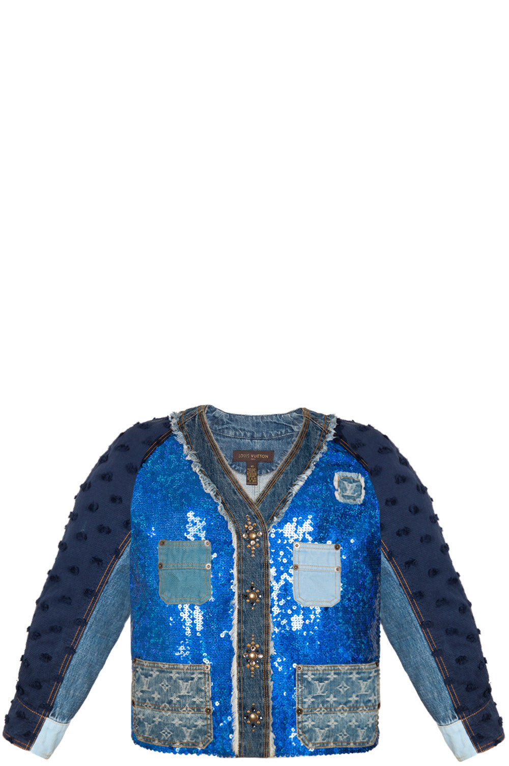 LOUIS VUITTON Denim Jacket Sequins SS 2005