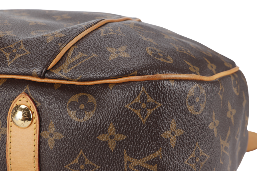 LOUIS VUITTON GALLERIA PM MONOGRAM CANVAS HOBO BAG GOLD HARDWARE WITH DUST COVER