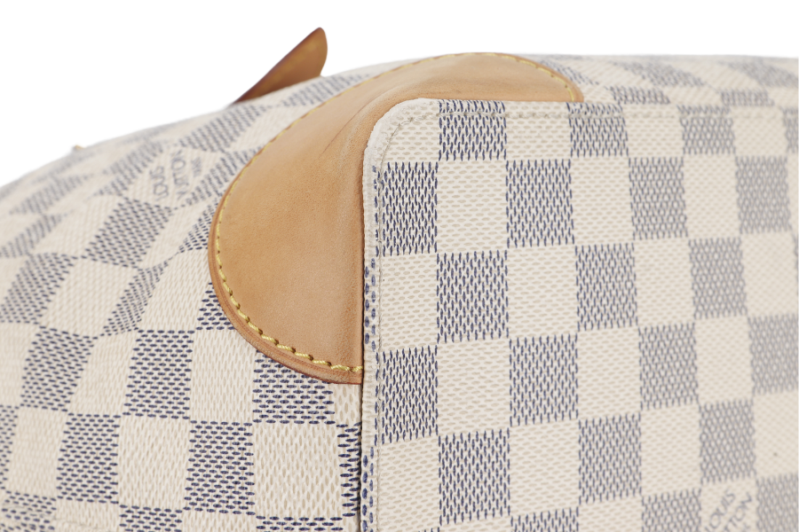 LOUIS VUITTON HAMPSTEAD MM DAMIER AZUR CANVAS GOLD HARDWARE NO DUST COVER