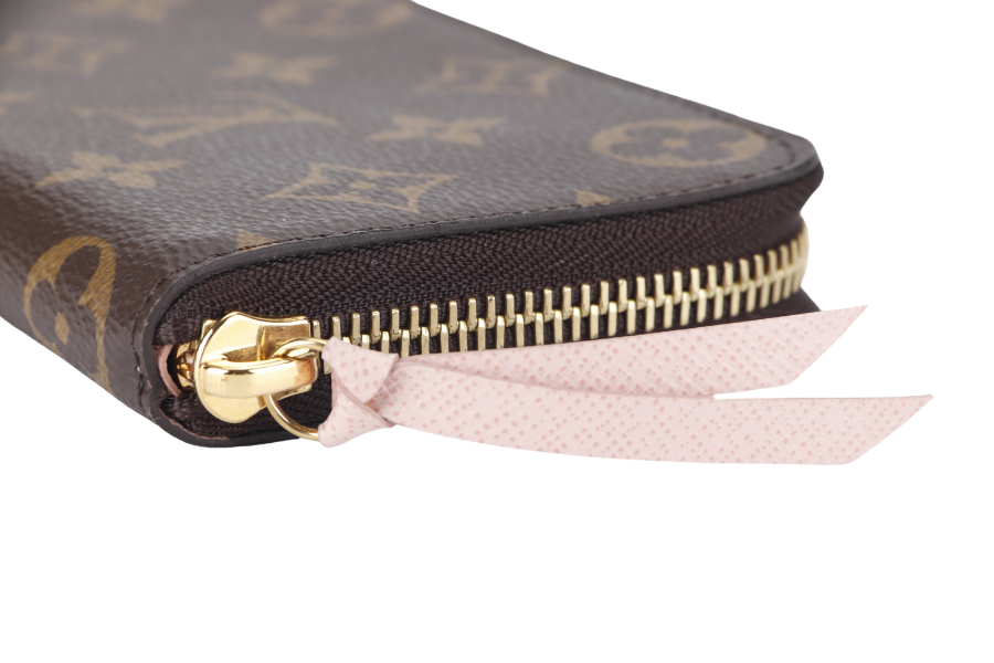 LOUIS VUITTON CLEMENCE WALLET (M61298) MONOGRAM CANVAS GOLD HARDWARE WITH DUST COVER AND BOX