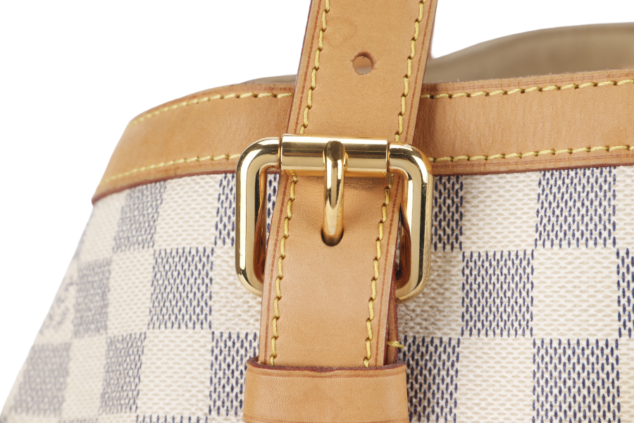 LOUIS VUITTON HAMPSTEAD MM DAMIER AZUR CANVAS GOLD HARDWARE NO DUST COVER