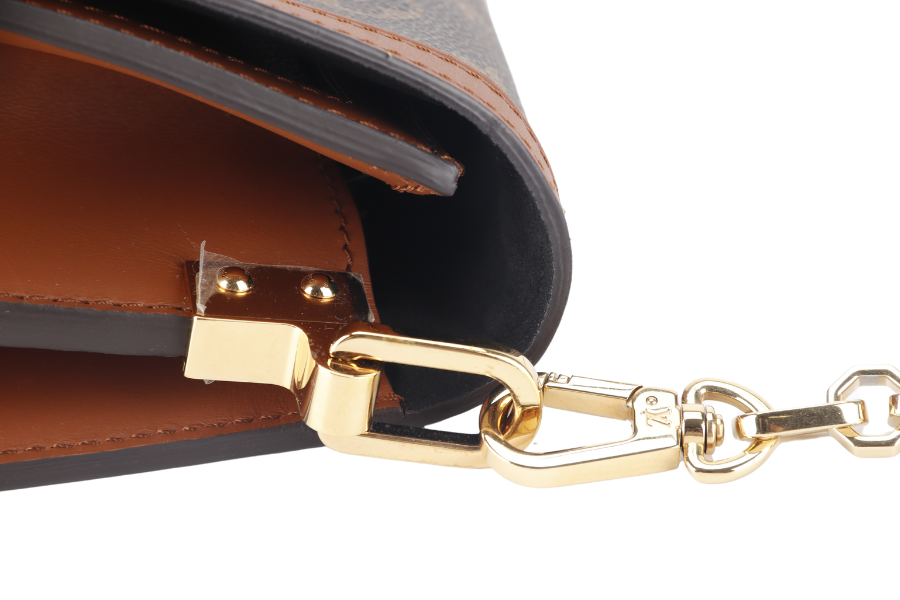 LOUIS VUITTON DAUPHINE MM(M45958) MONOGRAM REVERSE WITH STRAPS, STRAP, CHAIN, DUST COVER AND BOX