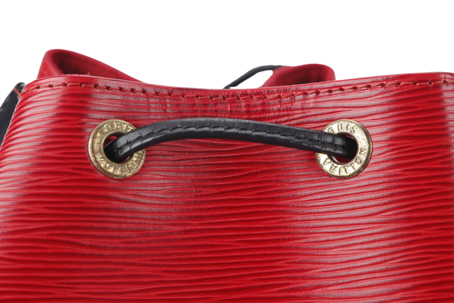 LOUIS VUITTON (M44172) PETIT NOE (M44172) RED EPI LEATHER GOLD HARDWARE NO DUST COVER
