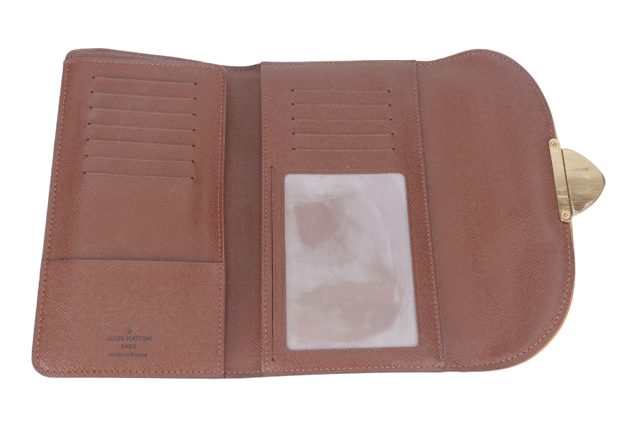 LOUIS VUITTON EUGENIE WALLET MONOGRAM WITH DUST COVER AND BOX