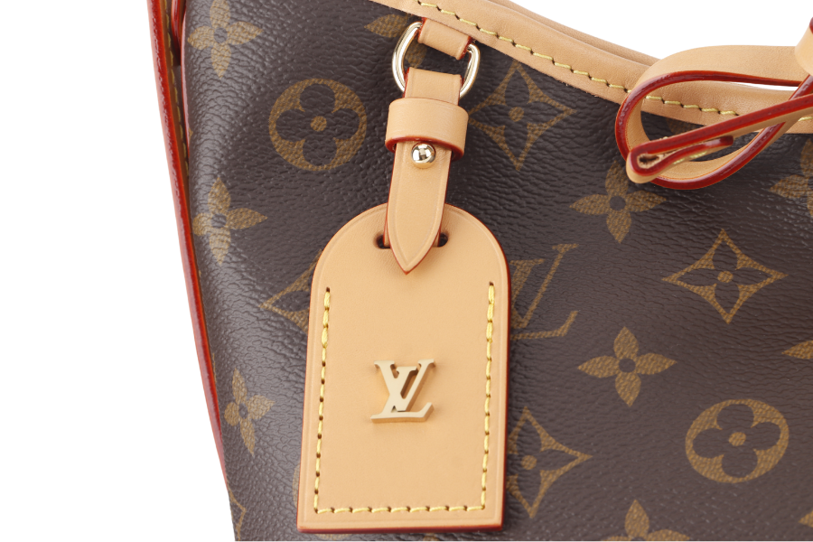 LOUIS VUITTON CARRYALL PM MONOGRAM CANVAS GOLD HARDWARE WITH DUST COVER AND BOX