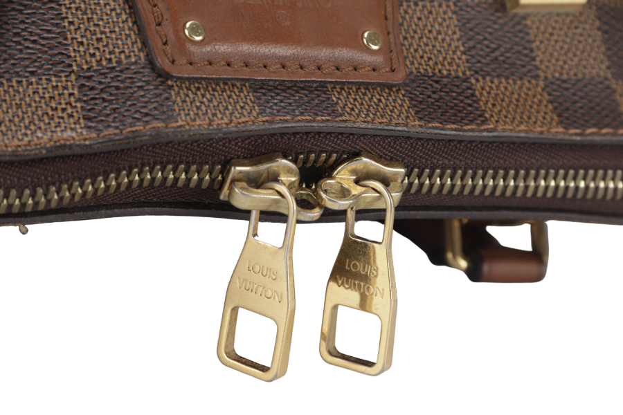 LOUIS VUITTON BELMONT TOTE BAG (N63169) DAMIER EBENE CANVAS WITH DUST COVER, LOCK & KEYS