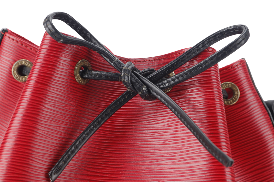 LOUIS VUITTON (M44172) PETIT NOE (M44172) RED EPI LEATHER GOLD HARDWARE NO DUST COVER