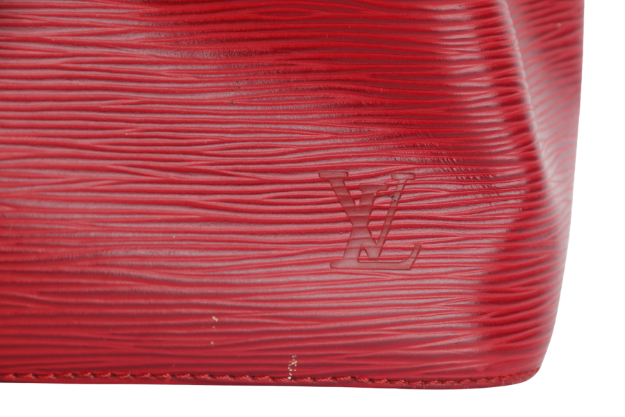 LOUIS VUITTON (M44172) PETIT NOE (M44172) RED EPI LEATHER GOLD HARDWARE NO DUST COVER
