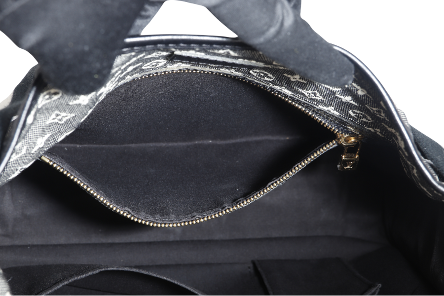 LOUIS VUITTON BLACK MONOGRAM MINI LIN CANVAS MARY KATE BAG GOLD HARDWARE NO DUST COVER