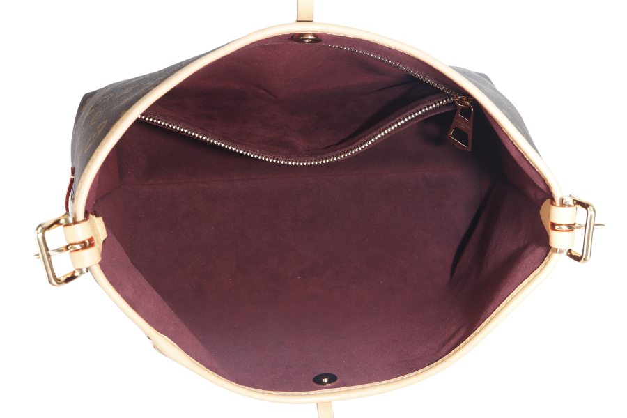 LOUIS VUITTON CARRYALL PM MONOGRAM CANVAS GOLD HARDWARE WITH DUST COVER AND BOX