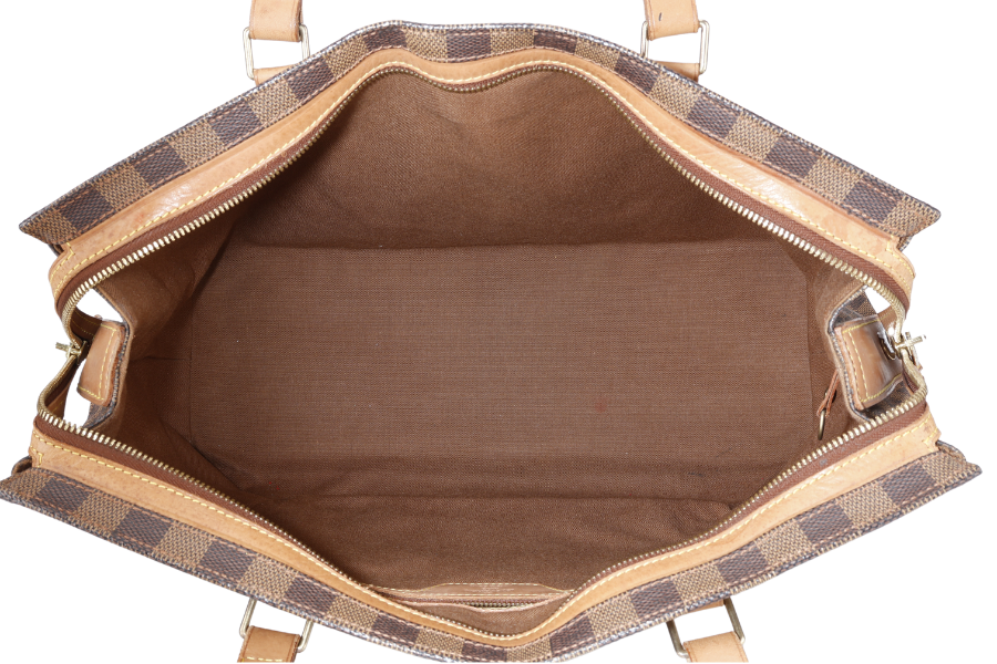 LOUIS VUITTON CHELSEA CENTENAIRE TOTE DAMIER EBENE GOLD HARDWARE NO DUST COVER