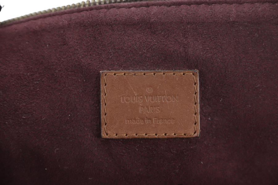 LOUIS VUITTON BELMONT TOTE BAG (N63169) DAMIER EBENE CANVAS WITH DUST COVER, LOCK & KEYS