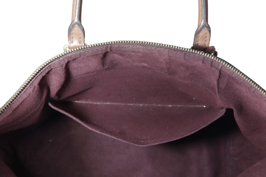 LOUIS VUITTON BELMONT TOTE BAG (N63169) DAMIER EBENE CANVAS WITH DUST COVER, LOCK & KEYS
