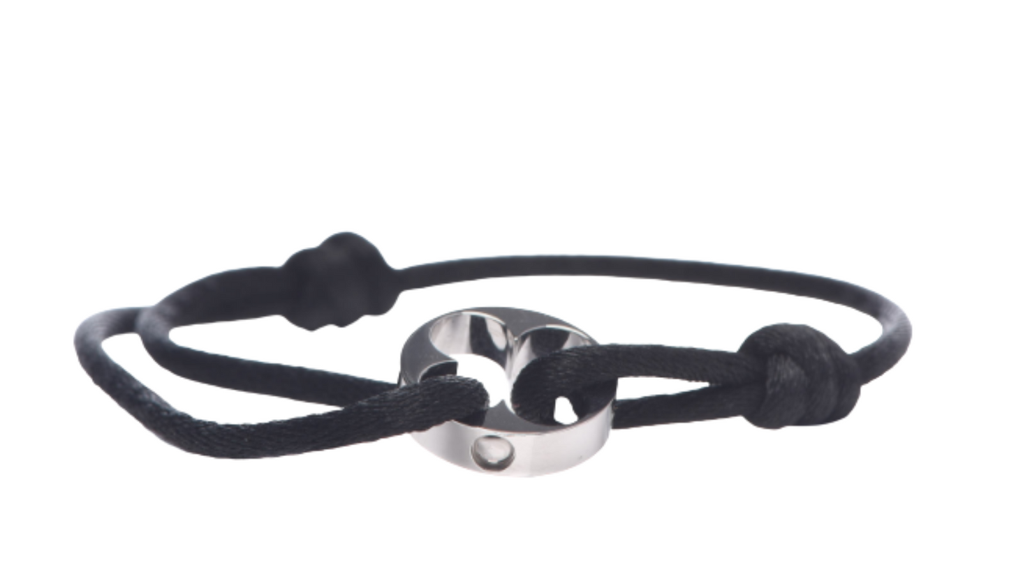 LOUIS VUITTON 18k Empreinte Lace Bracelet White Gold