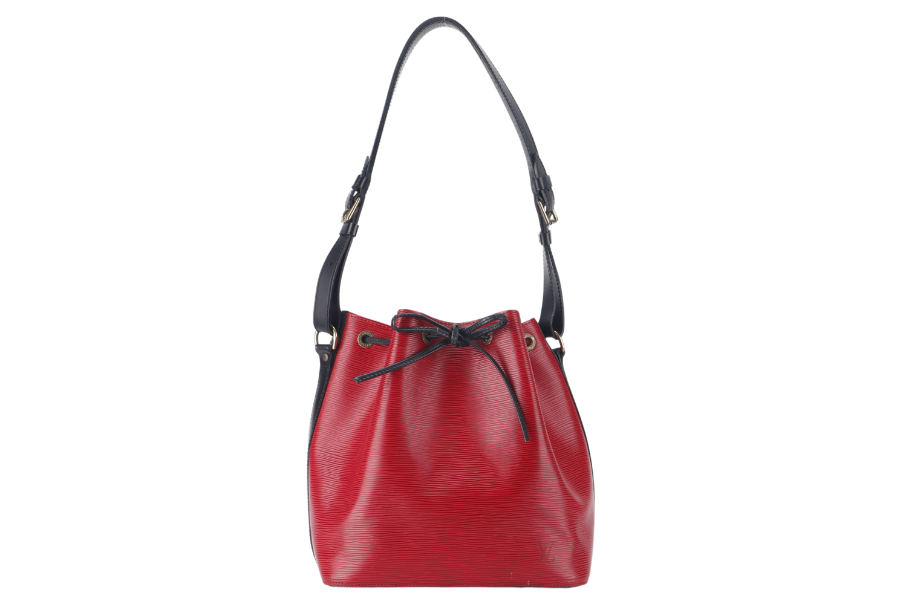 LOUIS VUITTON (M44172) PETIT NOE (M44172) RED EPI LEATHER GOLD HARDWARE NO DUST COVER