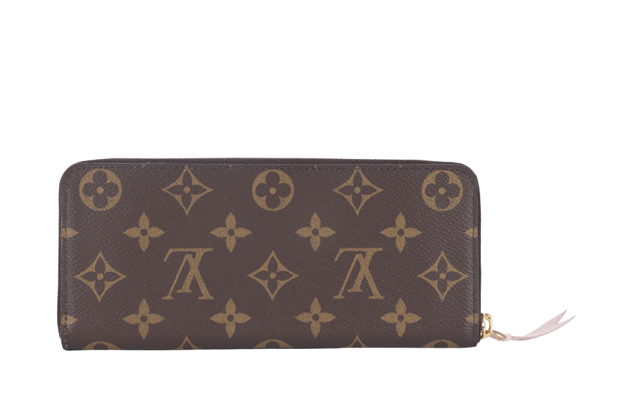 LOUIS VUITTON CLEMENCE WALLET (M61298) MONOGRAM CANVAS GOLD HARDWARE WITH DUST COVER AND BOX