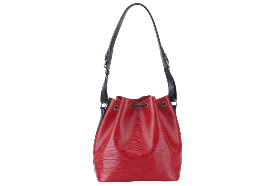 LOUIS VUITTON (M44172) PETIT NOE (M44172) RED EPI LEATHER GOLD HARDWARE NO DUST COVER