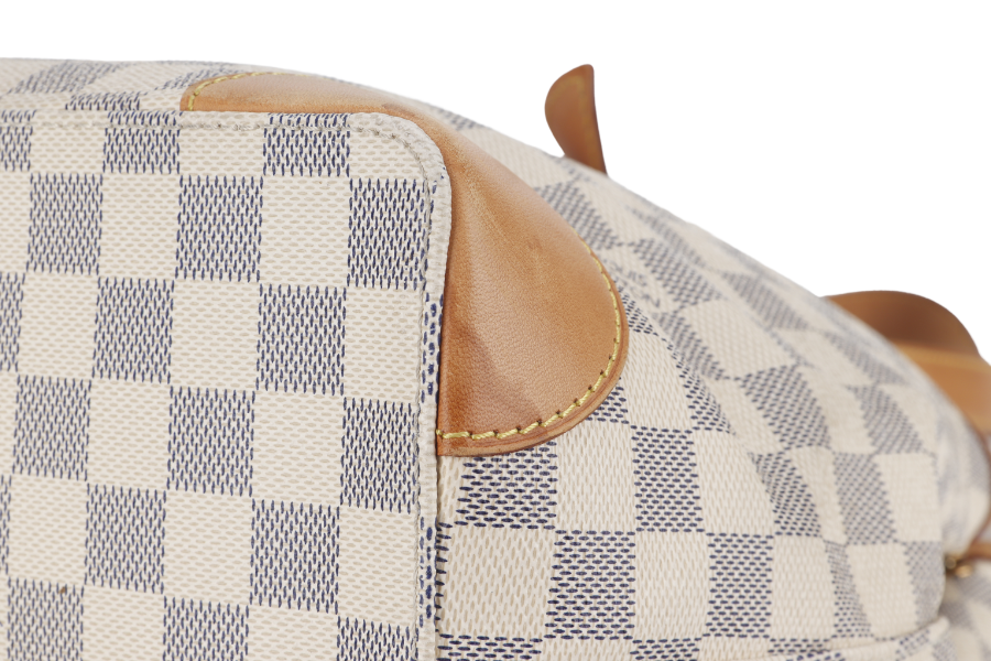 LOUIS VUITTON HAMPSTEAD MM DAMIER AZUR CANVAS GOLD HARDWARE NO DUST COVER