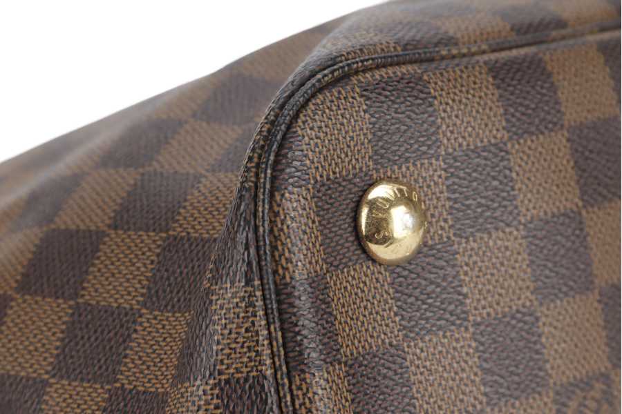 LOUIS VUITTON BELMONT TOTE BAG (N63169) DAMIER EBENE CANVAS WITH DUST COVER, LOCK & KEYS