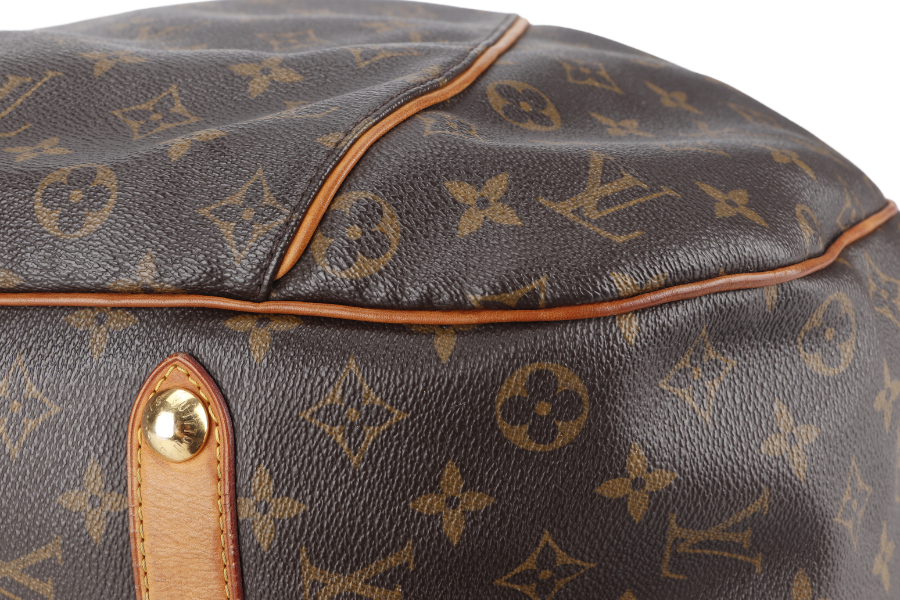 LOUIS VUITTON GALLERIA BAG GM BROWN MONOGRAM CANVAS GOLD HARDWARE WITH DUST COVER